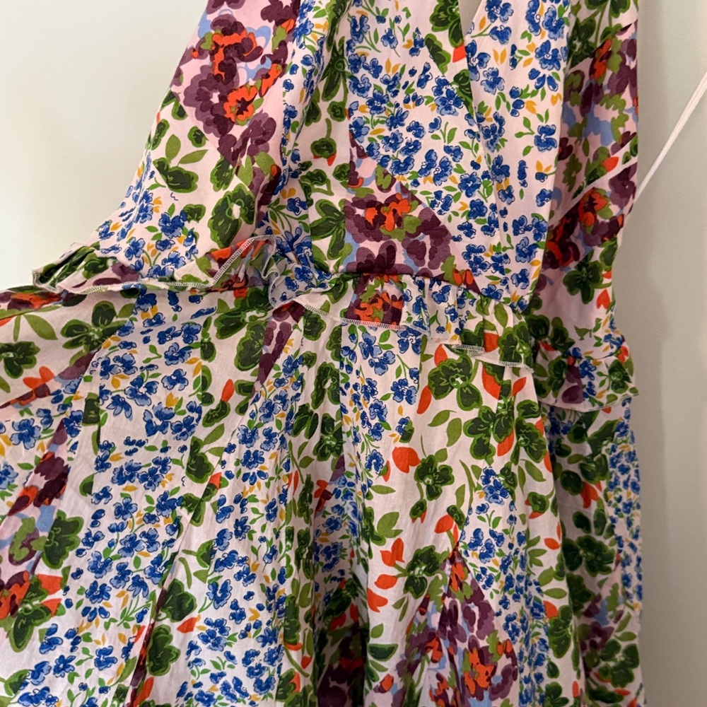 Anthropologie Floral Halter Mini Dress - Multi - Picture 4 of 5